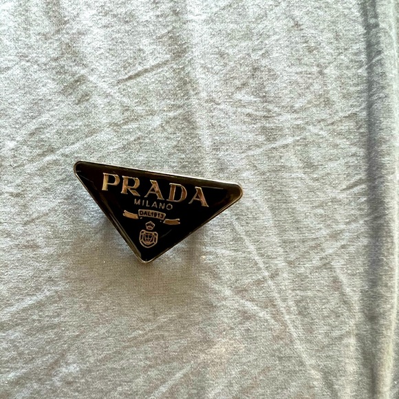 Prada Jewelry - Authentic Prada logo triangle VIP brooch
